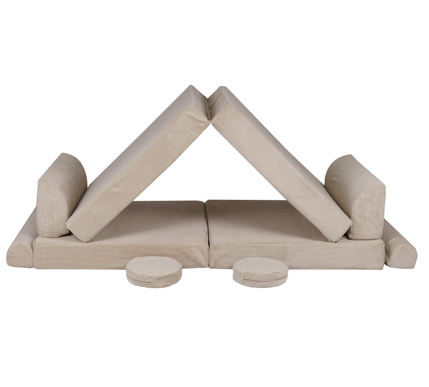 Παιδικός Καναπές Slimcord Premium 160cm| Ecru