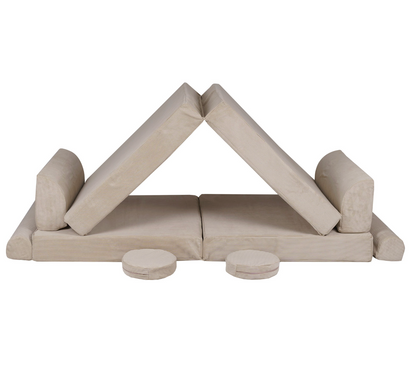 Παιδικός Καναπές Slimcord Premium 160cm| Ecru