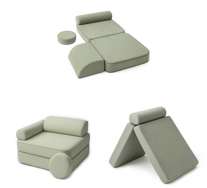 Παιδικός Καναπές Mellow | Set Green Frosty Mist