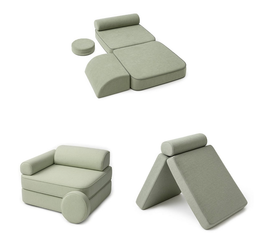 Παιδικός Καναπές MELLOW Sage Green