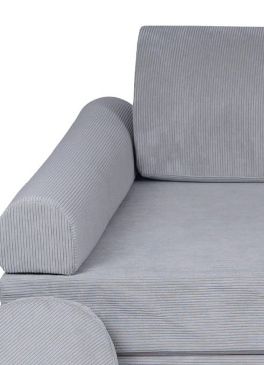 Παιδικός Καναπές Slimcord Premium 160cm | Gray