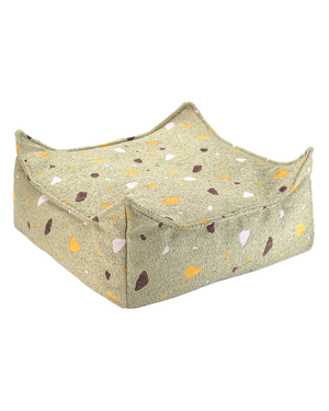 Terrazzo Moss Square Ottoman
