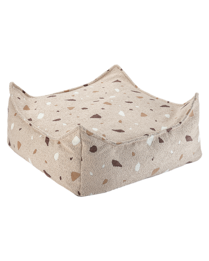 Terrazzo Sand Square Ottoman