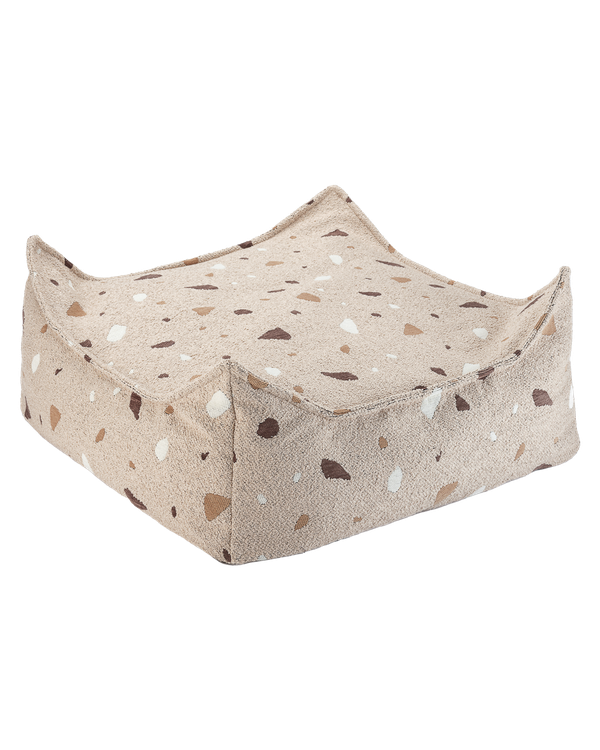 Terrazzo Sand Square Ottoman