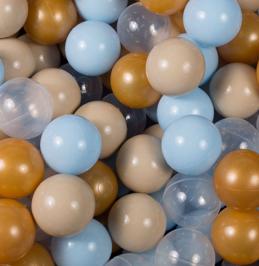 Μπαλοπισίνα Grey Blue Velvet | Gold