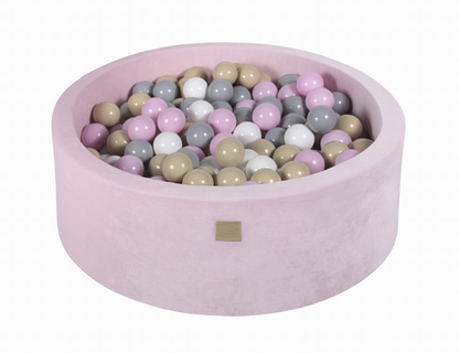 Μπαλοπισίνα Light Pink Velvet | Beige