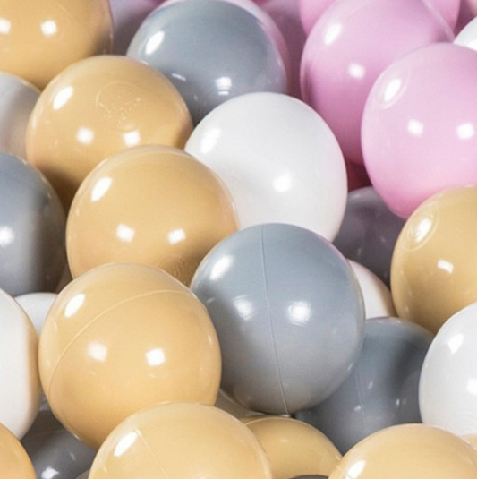 Μπαλοπισίνα Light Pink Velvet | Beige