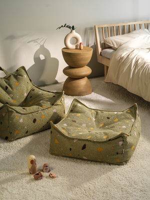 Terrazzo Moss Square Ottoman