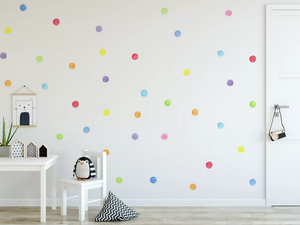 Dot Stickers Watercolor Rainbow