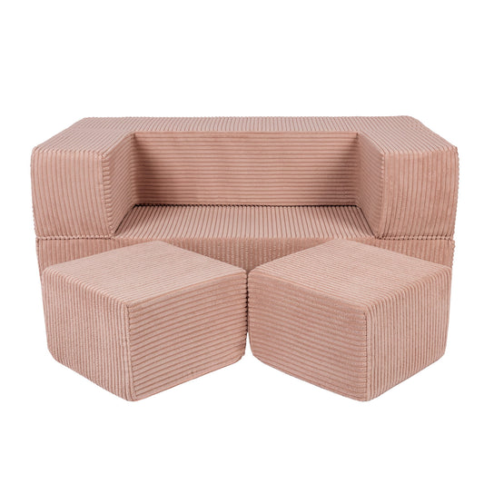 Παιδικός Καναπές Cube Aesthetic | Powder Pink