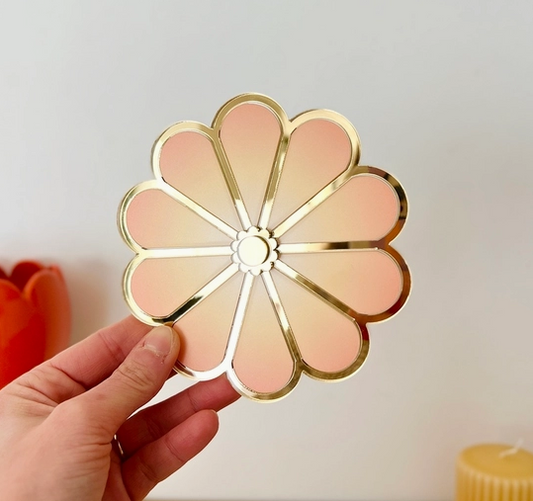 Plexi Wall Flower - Gradient Orange