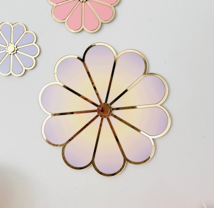 Plexi Wall Flower - Gradient Violet