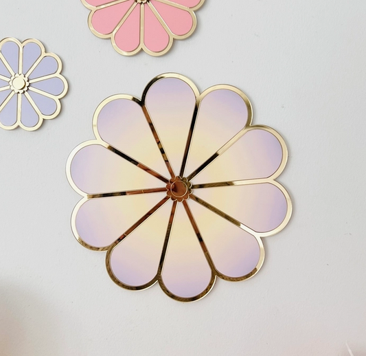 Plexi Wall Flower - Gradient Violet