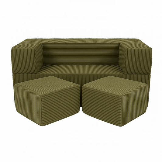 Παιδικός Καναπές Cube Aesthetic | Khaki