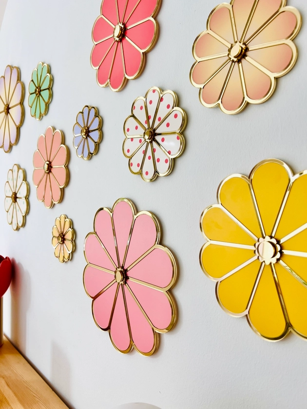Plexi Wall Flower - Rose