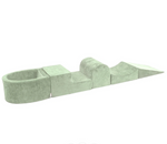Playground Velvet με μπαλοπισίνα Sage Green | White