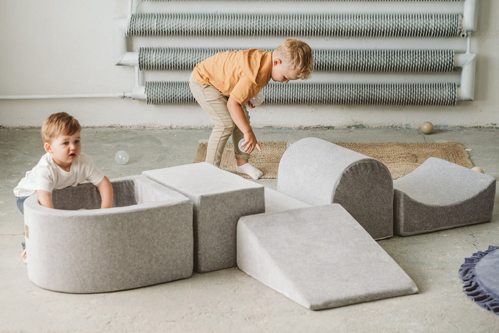 Grey Playground με Μπαλοπισίνα Mint/White