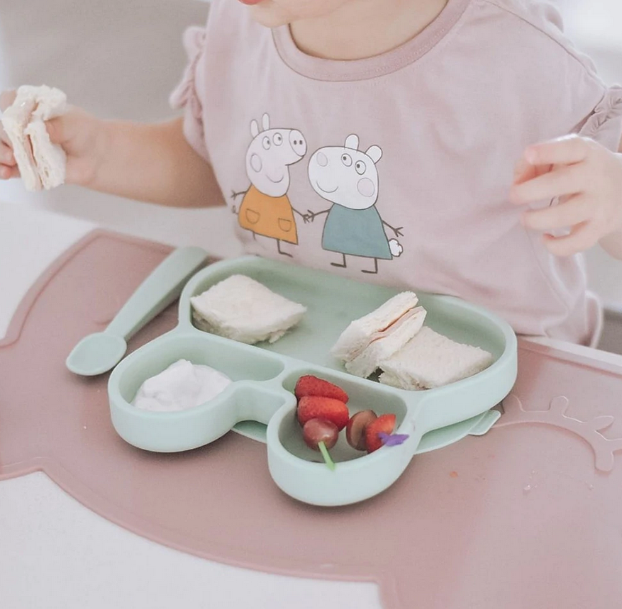 Bunny Stickie Plate - mint