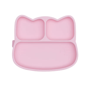 Cat Stickie Plate - powder pink