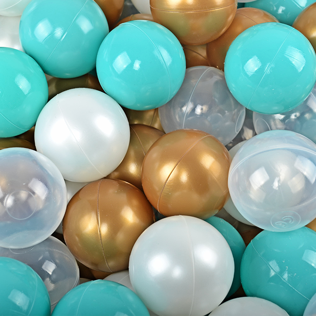 Grey Blue Playground με Μπαλοπισίνα Gold/Turquoise