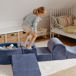 Grey Blue Playground με Μπαλοπισίνα Gold/Turquoise