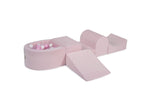 Powder Pink Playground με Μπαλοπισίνα Pink/White