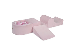 Powder Pink Playground με Μπαλοπισίνα Pink/White