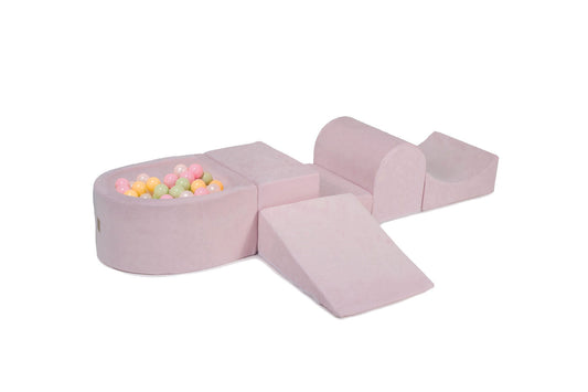 Playground Velvet με Μπαλοπισίνα Powder Pink | Candy