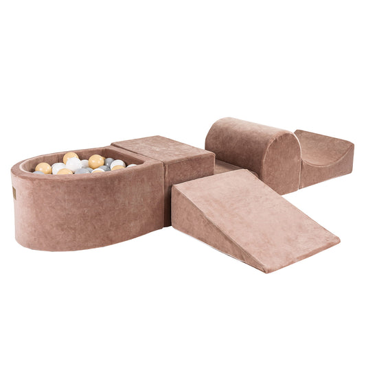 Playground Velvet με Μπαλοπισίνα Beige | Beige