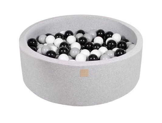 Μπαλοπισίνα Grey Cotton | Black