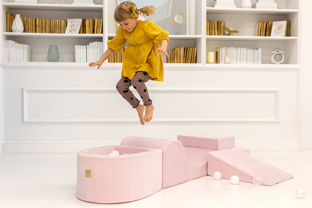 Powder Pink Playground με Μπαλοπισίνα Pink/White