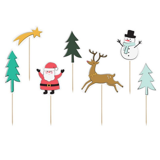 Διακοσμητικά γλυκών Merry Xmas
