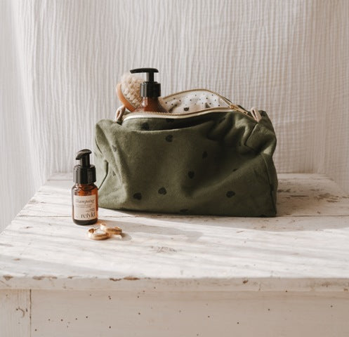 Τσαντάκι Νεσεσέρ Heart Khaki