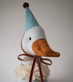 Duck with Turquoise Hat