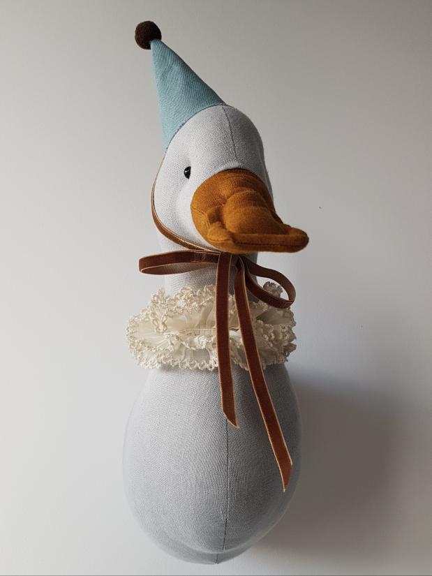 Duck with Turquoise Hat