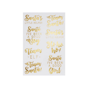 Χριστουγεννιάτικα Tattoos Gold