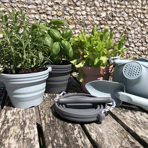 Πτυσσόμενο κουβαδάκι με φτυαράκι Anthracite Grey