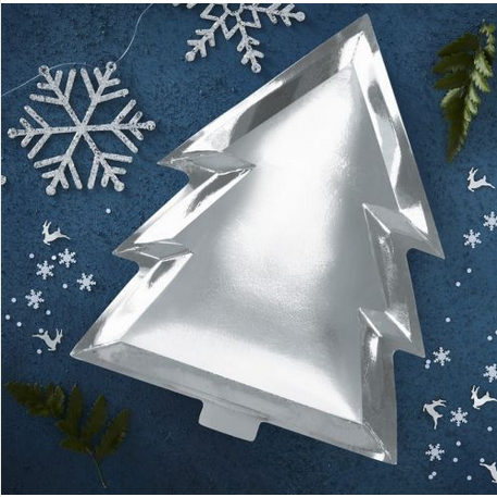 Πιάτα Φαγητού Silver Xmas